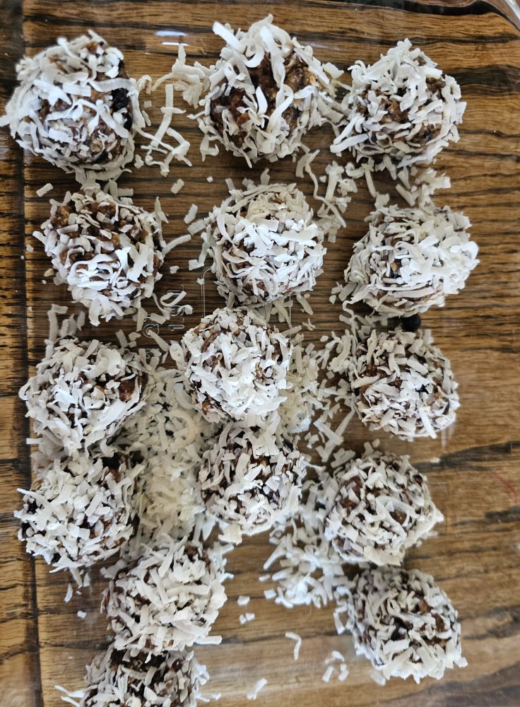 Blueberry protein balls
